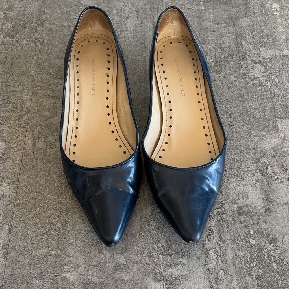 Bandolino Dark Blue Pointed Toe Flats